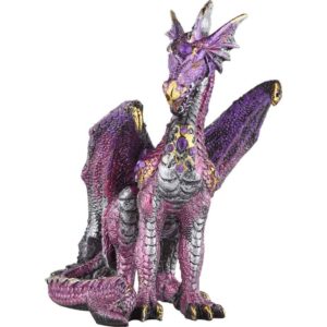 Pink Jeweled Dragon Statue