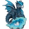 Blue Crystal Baby Dragon Statue