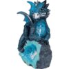 Blue Crystal Baby Dragon Statue