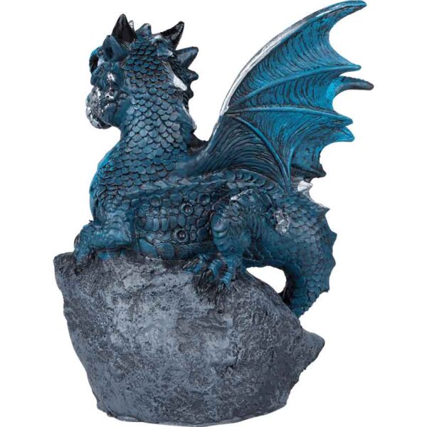 Blue Crystal Baby Dragon Statue