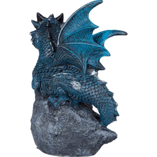 Blue Crystal Baby Dragon Statue