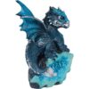 Blue Crystal Baby Dragon Statue