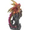 Crimson Dragon on Castle Statue