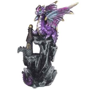 Purple Dragon Castle Statue