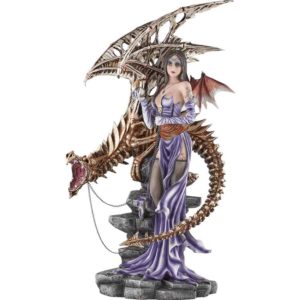 Skeletal Dragon Fairy Statue