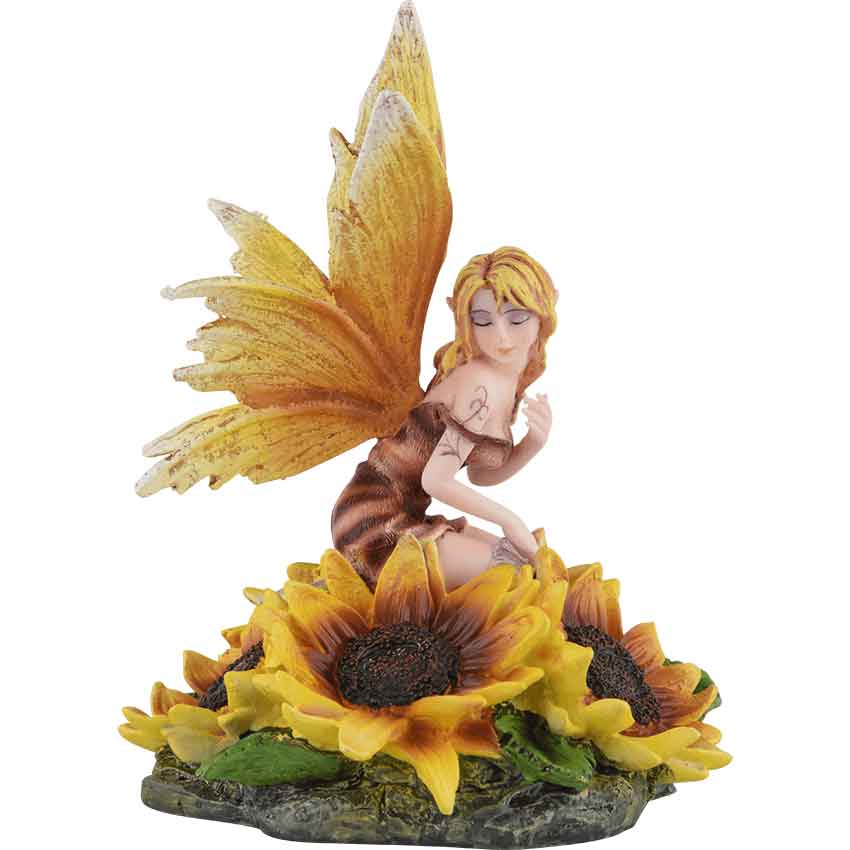 Bashful Sunflower Fairy Statue