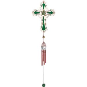 Green Cross Wind Chime