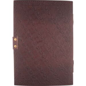 Large Leather Embossed Tree Of Life Journal With Lock