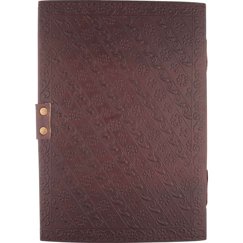 Large Leather Embossed Tree Of Life Journal With Lock