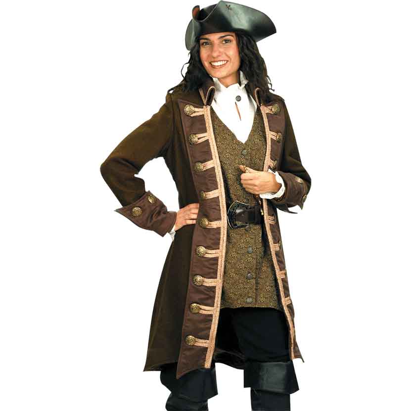 Pirate Captain Costume for Women, 12-14