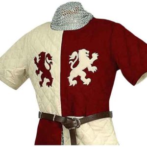 Heraldic Lions Quilted Surcoat