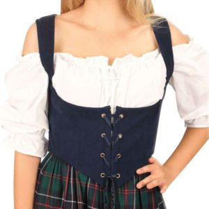 Red Side Laced Gothic Underbust Corset