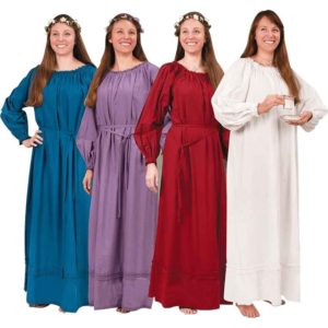 Medieval Chemise Under Dress 100% Cotton Off White Black Red Yellow NEW  C1046