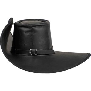 Leather Cavalier Hat