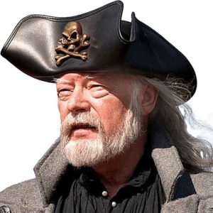 Skull and Crossbones Leather Hat