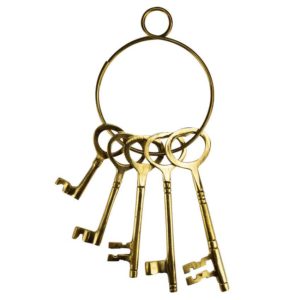 Brass Wild West Jailer Keys