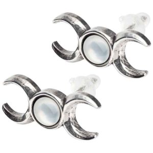 Triple Goddess Stud Earrings