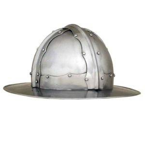 Reinforced Medieval Kettle Helm