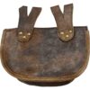 Brown Medieval Leather Belt Bag