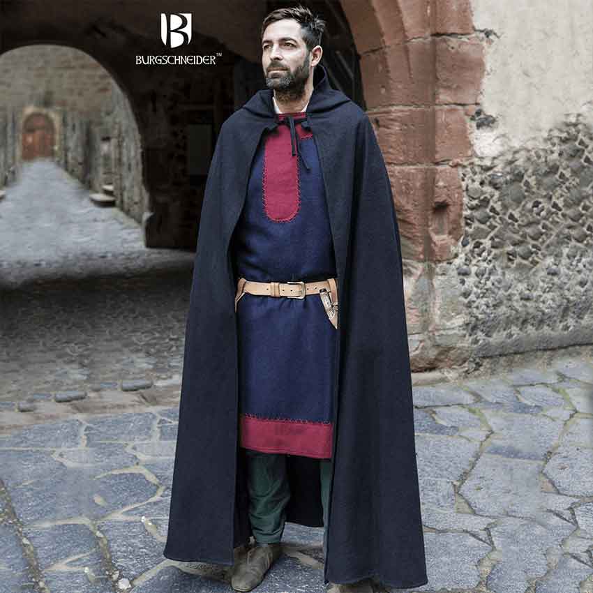 Hooded Cloak Hibernus - Wool Brown