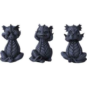 No Evil Dragons 3 Piece Set