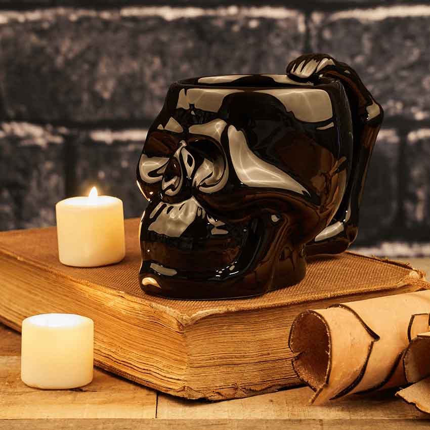 Black Skull Mug