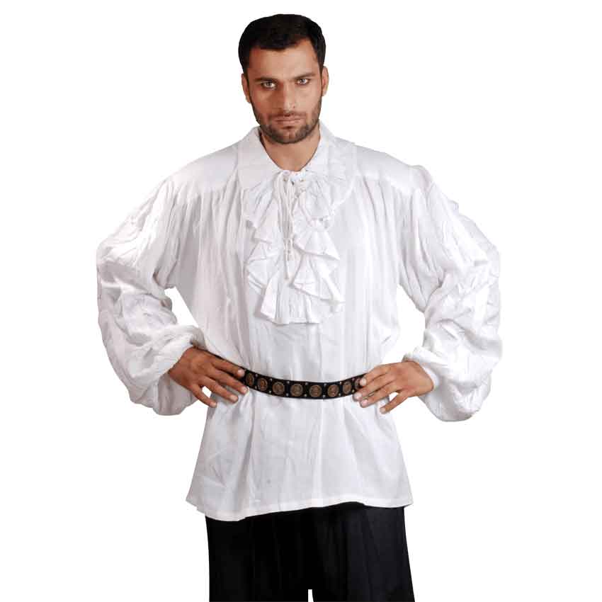 Renaissance Shirt Pirate Shirt With a Pointed Collar 