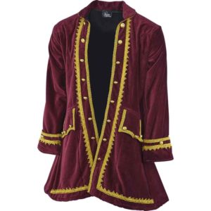 Magnificent Pirates Captain Easton Velvet Coat