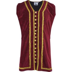 Plus Size Pirates Captain Easton Elegant Long Vest