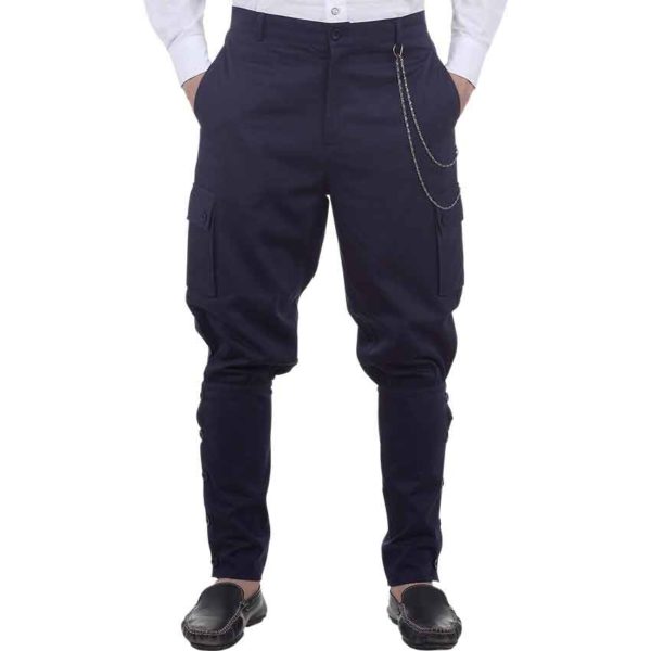 Blue Airship Steampunk Trousers