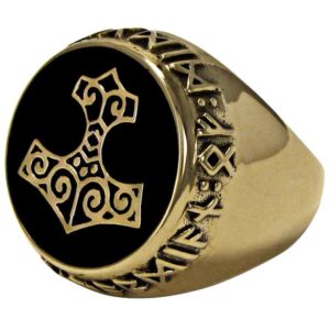 Bronze Thor Hammer Ring