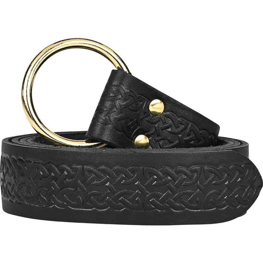 Gucci Monogram Embossed Belt in Black for Men