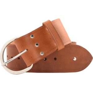 Simple Studded Wide Buckle Belt