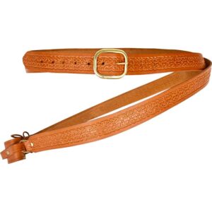 Medieval Hanging Sword Belt - Brown - Deepeeka