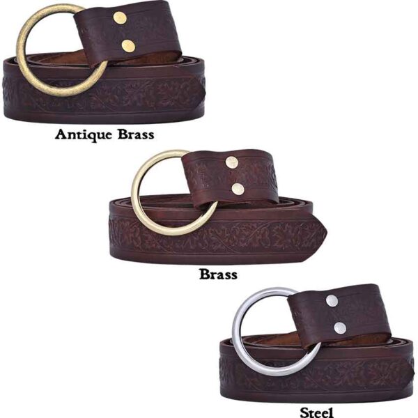 Woodland Embossed Ring Belt