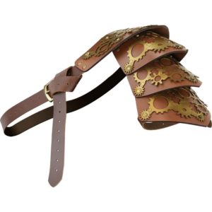 Leather Steampunk Gear Single Pauldron