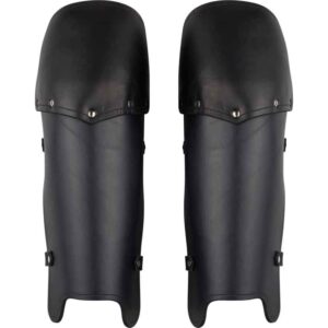 Molded Leather Greaves