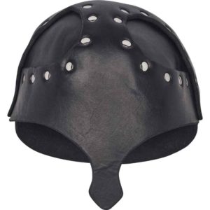 Leather Helm with Nasal Guard