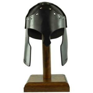 Leather Greek Helmet