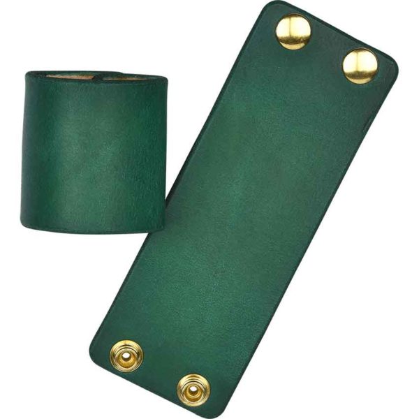 Plain Leather Wrist Cuffs