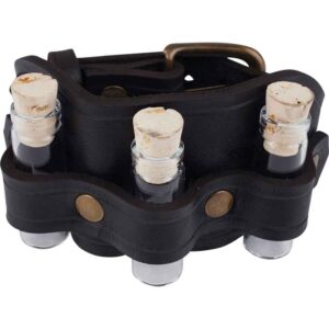 Three Bottle Leather Cuff