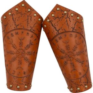 Helm of Awe Leather Arm Bracers