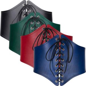 The Lady Warrior Leather Corset Unleash Your Inner Strength in Style -  MedieWorld