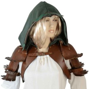 Hooded Woodland Bolero Jacket with Pauldrons