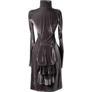 Grey Steampunk Openbust Tailcoat