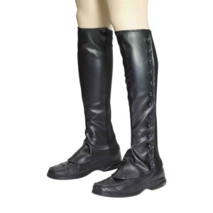 Steampunk Black Boot Spats