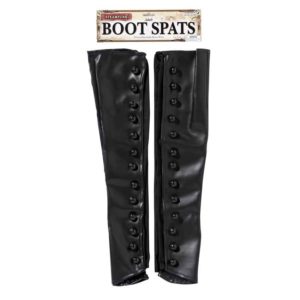 Steampunk Black Boot Spats