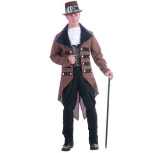 Men's Steampunk Adventurer Costume, Men's Steampunk Costume, Men's