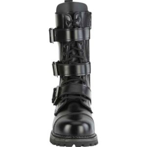 Three Buckle Gothic Calf Boots