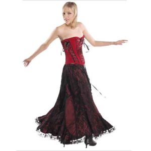 Triple Laced Gothic Corset